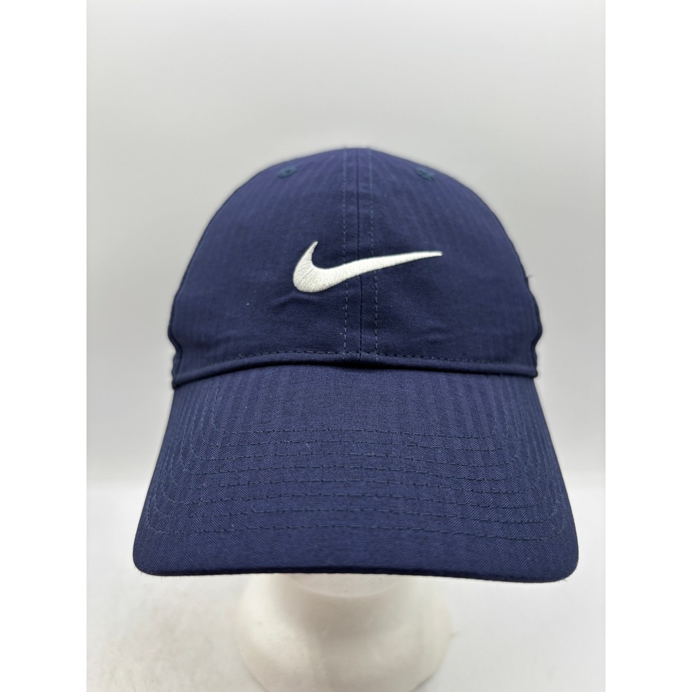 Nike Legacy91 Dri-FIT Golf Hat Navy Blue White Adjustable Swoosh BV1076-419 OSFM